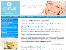 Tablet Screenshot of clinicaorensemadrid.com